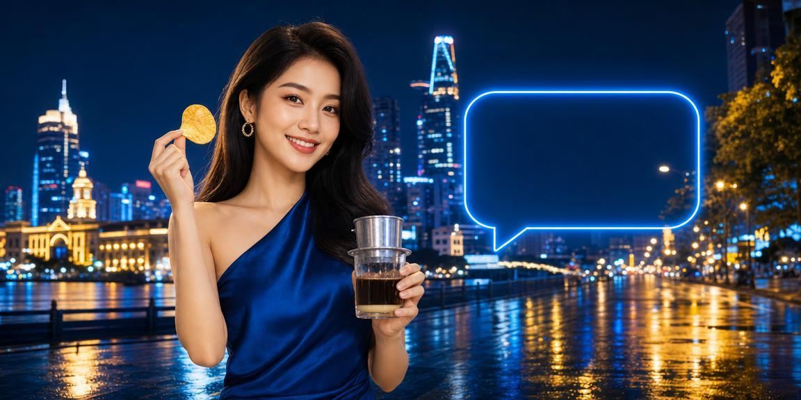 Người dùng tại Hồ Chí Minh thực hiện giao dịch nạp tiền trong không gian cà phê hiện đại